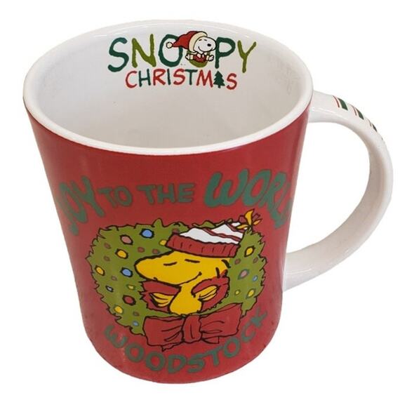 Woodstock Christmas Mug Woodstock Coffee Mug Peanuts Snoopy Christmas - Picture 2 of 10